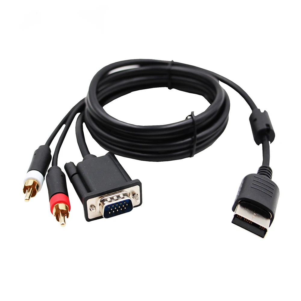 VGA Adapter for SEGA DC DreamCast to VGA monitor and RCA Audio + 3.5mm to 2-Male RCA Adapter gaming accessories