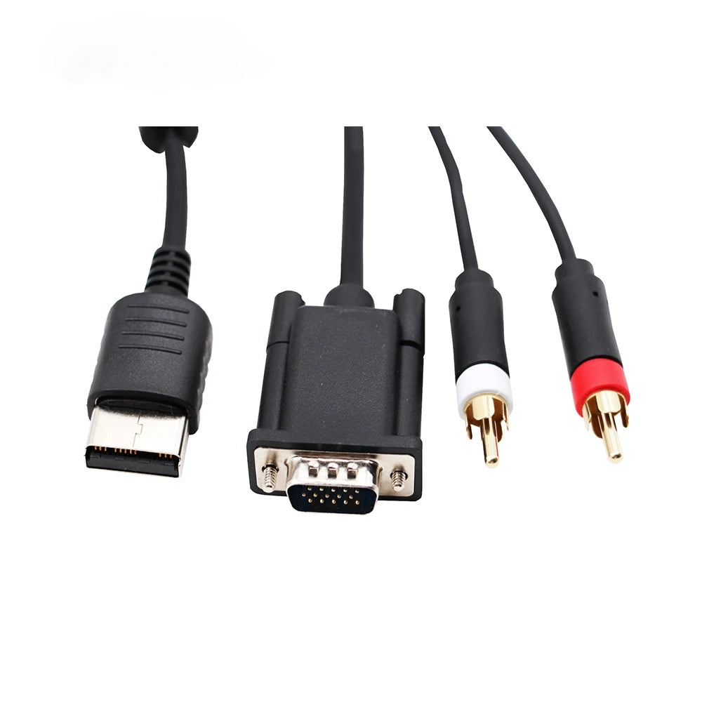 VGA Adapter for SEGA DC DreamCast to VGA monitor and RCA Audio + 3.5mm to 2-Male RCA Adapter gaming accessories