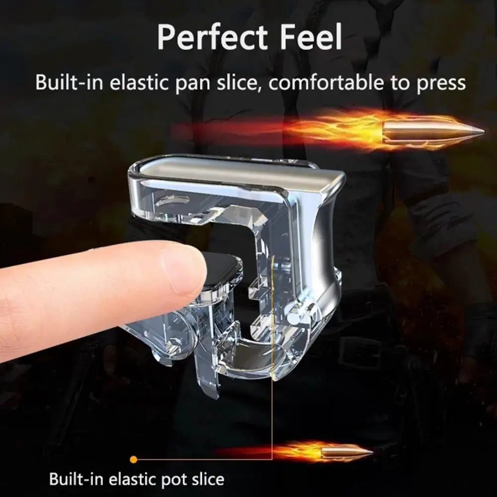 2Pcs GT01 Smartphone Gaming Trigger Joystick for PUBG Mini Metal Game Trigger Controller Fire Buttons Shooter Pubg Controller