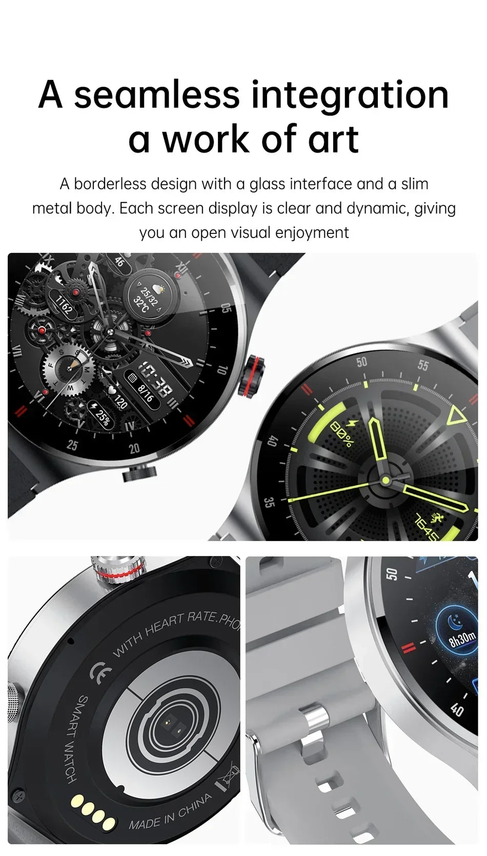 Xiaomi All Smart Watch Men Women Custom watch Sports waterproof Bluetooth call Smartwatch ECG+PPG For Android Samsung Huawei