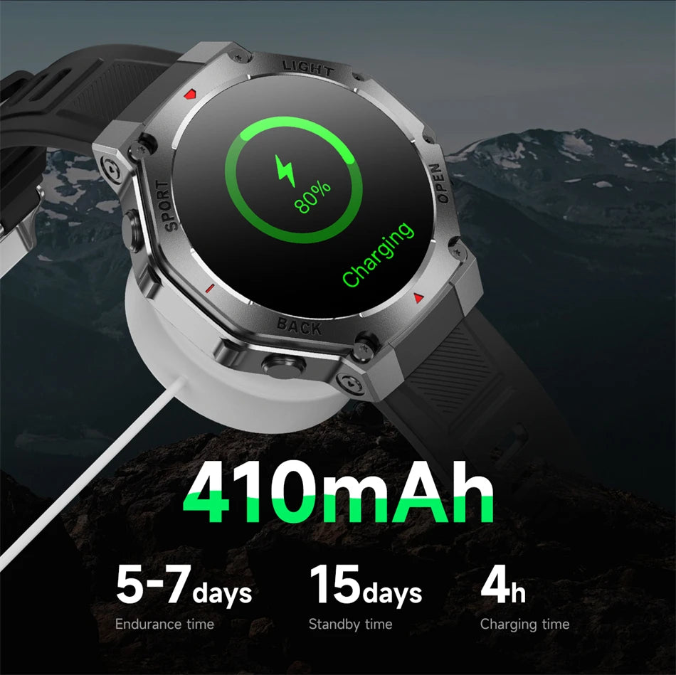 2025 New Original Premium GPS Smart Watch Ultra HD AMOLED Display Flashlight Built-in GPS BT Call Waterproof Smart Bracelet  Men